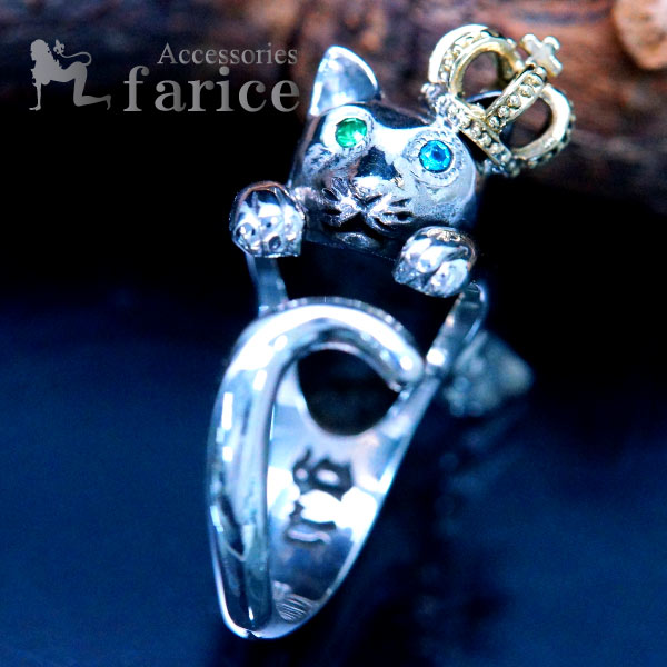 ※6号-16号サイズ調節可&starf;商品のサイズ&starf;【猫を正面から見て/縦幅×横幅】約32mm×約12mm【石】直径/約1.2mm【重さ/16号参照】約10.7g &am