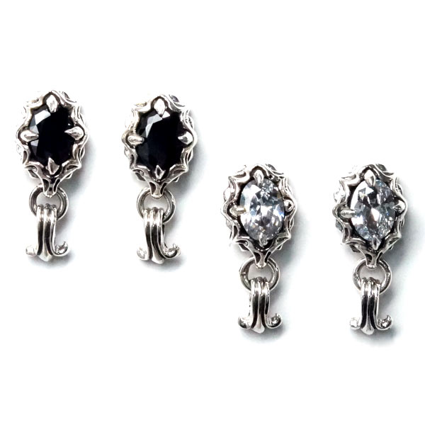 &starf;商品サイズ&starf;本体：全長/20mm×最大幅/8mm×厚み(高さ)/約4mm石：縦/7mm×横/5mm重さ/1個あたり：約1.8g & starf;素材&
