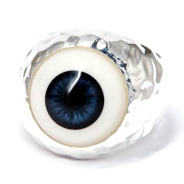 ※16号-25号サイズ調節可 &starf;商品サイズ&starf; 【正面/縦幅×横幅】約20mm×約22mm 【目玉】直径/約15mm 【重さ/18号参照】約15.8g &