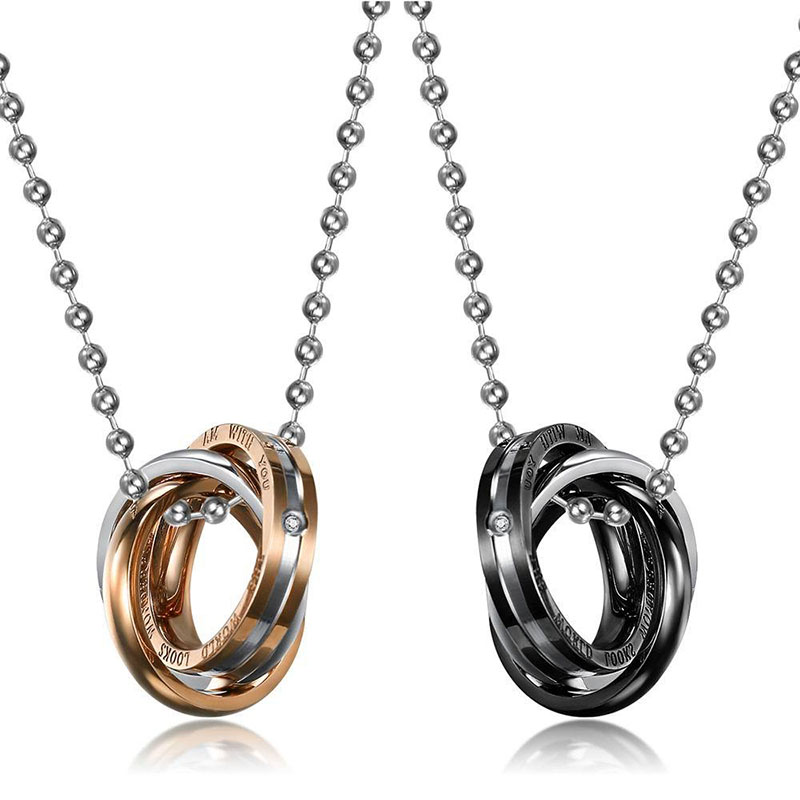 &starf;商品サイズ&starf;・ブラックカラー【リング大×1個】直径/約20mm×約5mm幅【リング小×2個】直径/約19mm×約3mm幅【重さ】約7.5g・ピンクゴールドカラ