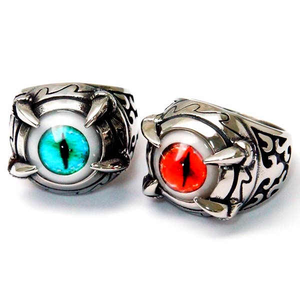 &starf;商品サイズ&starf;【目玉】直径/約13mm【リング幅】最大/約20mm【重さ/17号参照】約16.1g & starf;素材&starf;ステンレス