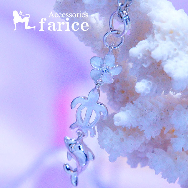 &starf;商品のサイズ&starf;【全長/バチカンを含む】約37mm【花】縦/約6mm×横/約6mm×厚み/約1mm【カメ】縦/約10mm×横/約7mm×厚み/約1mm【イルカ】